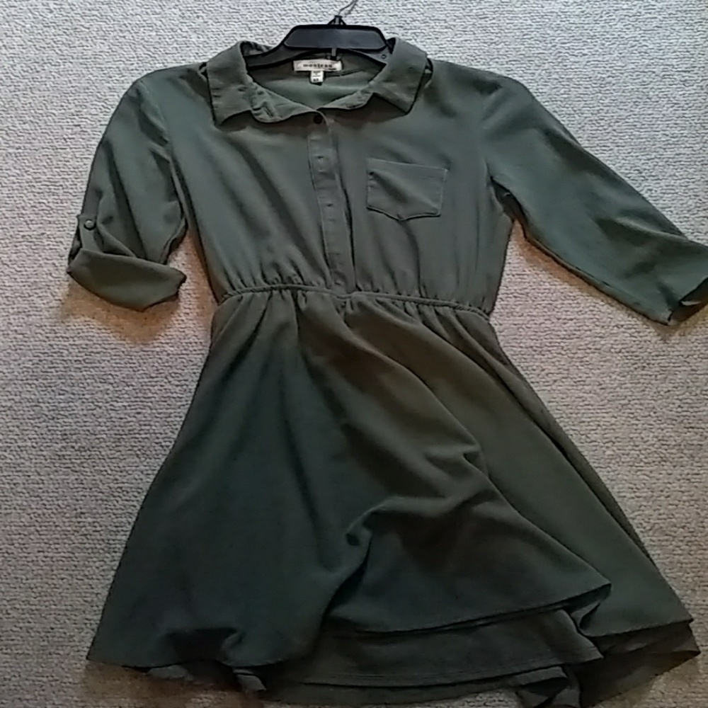 Olive green dress
